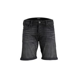 Jack Jones Black Cotton Bermuda Men's Shorts